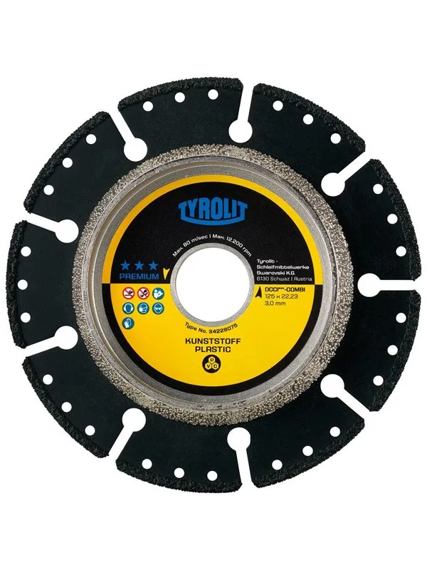 Tyrolit Premium cutting and sizing disc 125x3x22.23 dcci-combi