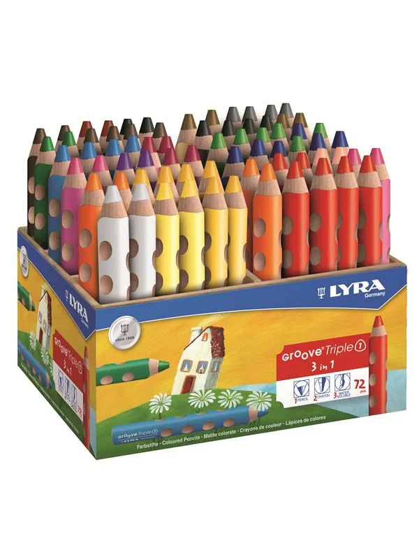 Lyra Groove Triple 1 Wooden Display 72 pcs