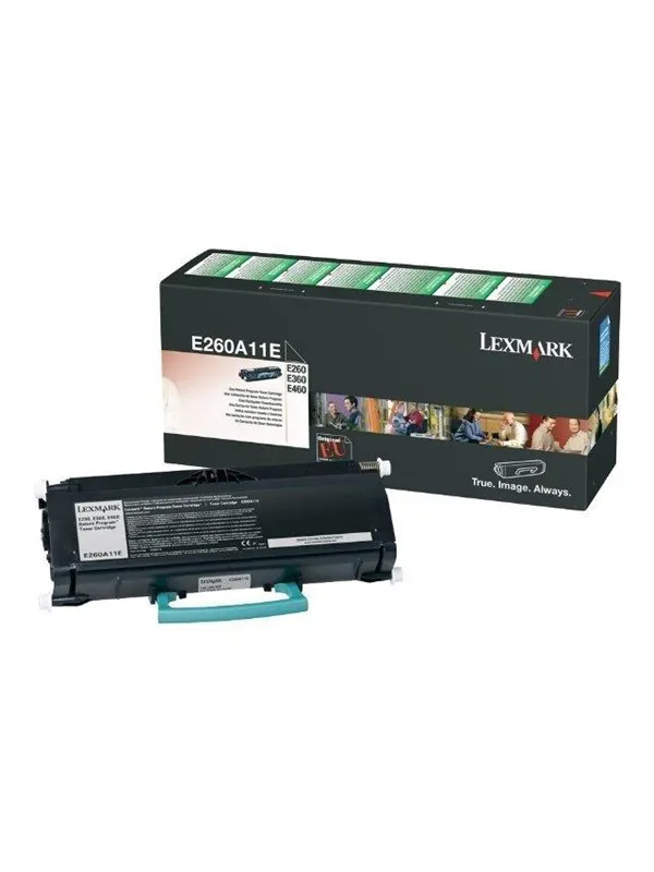 Lexmark E260A11E / Black Toner - Laser toner Svart