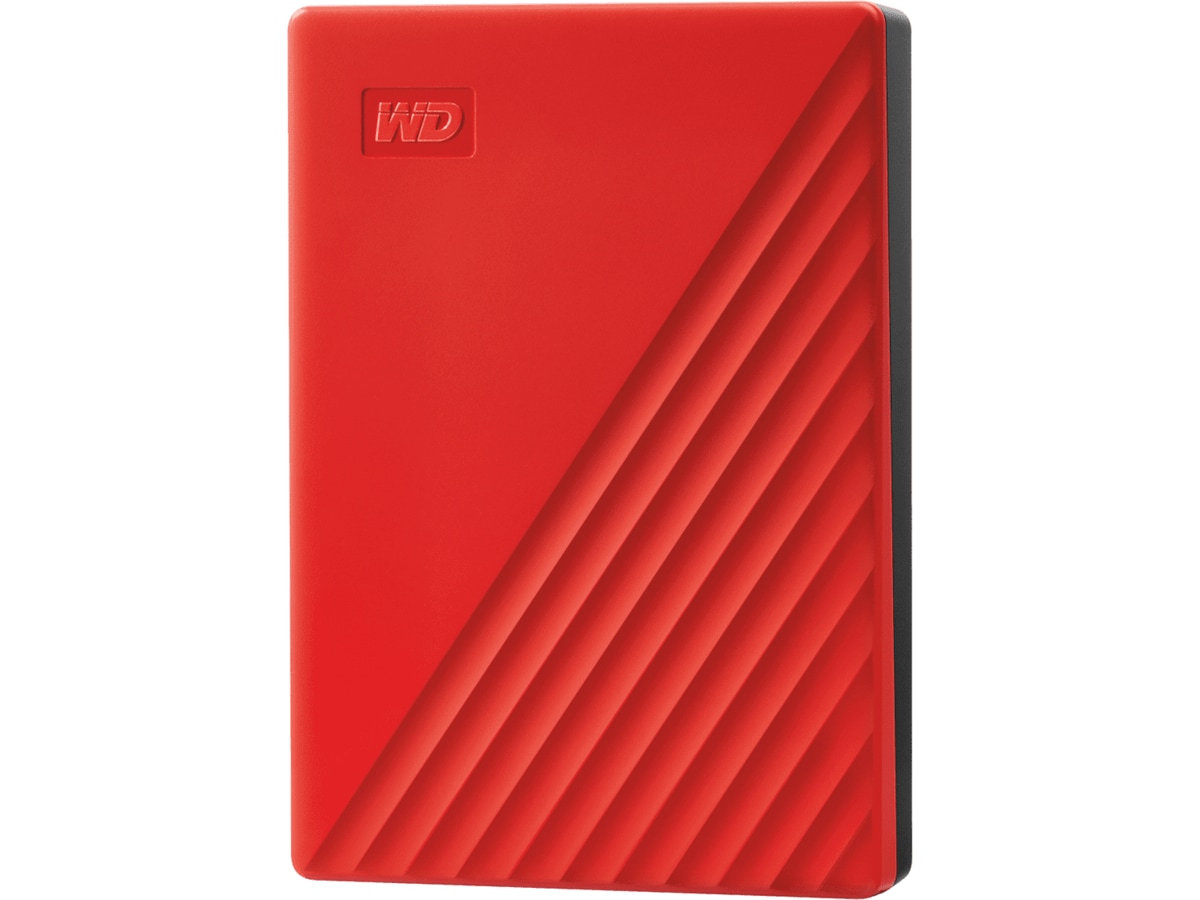 WD My Passport Ekstern HDD 4TB (rød)