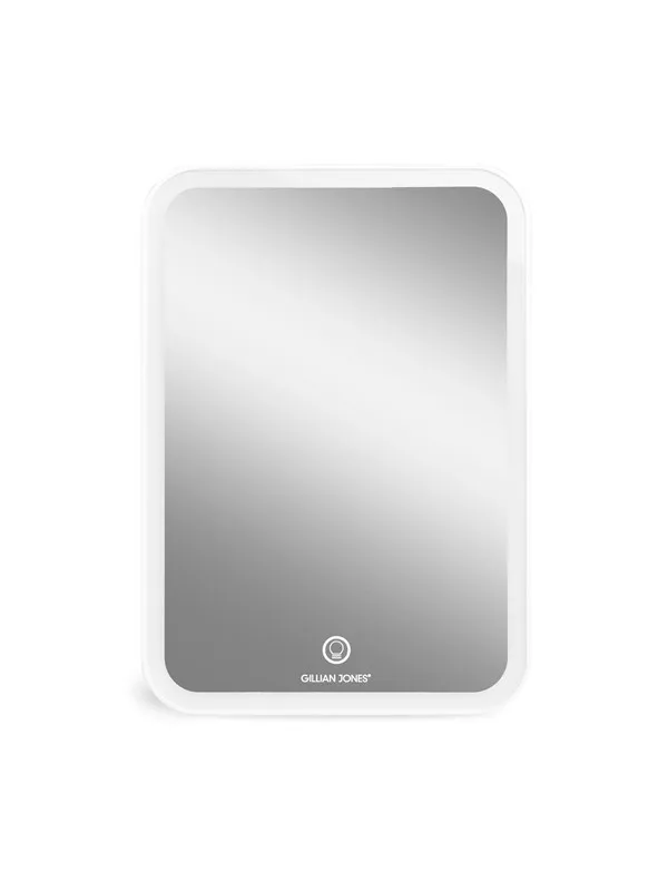 Gillian Jones Tablet Mirror with LED and USB-C - White