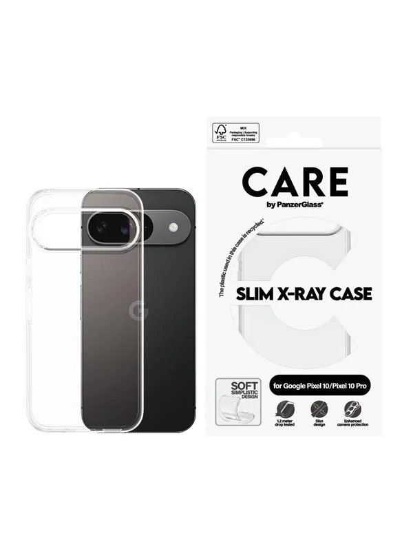 CARE by PanzerGlass Fashionable Case Transparent X-Ray Soft Basic Google Pixel 10 | 10 Pro