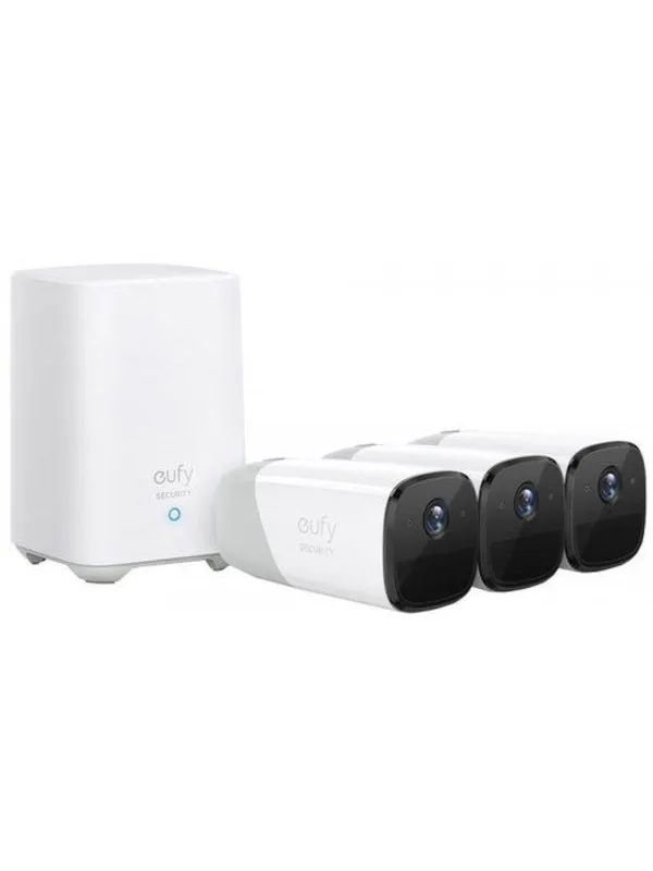 Eufy Cam 2 Pro med  HomeBase 2 (3-pakn.)