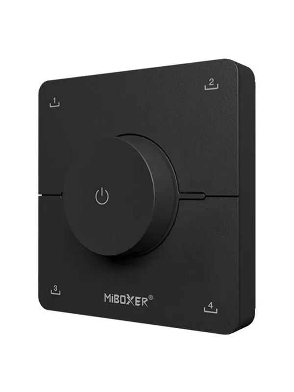 Miboxer Fjernbetjening - Roterende Hjul - Hvid - CCT - 4 Scener - 2.4GHz RF