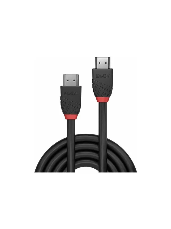 Lindy Black Line HDMI cable with Ethernet - 5 m