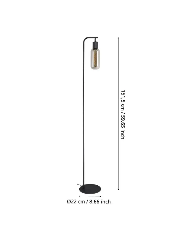 EGLO MAIONE floor lamp Black