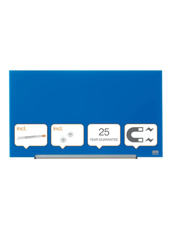 Nobo  Impression Pro Glass Magnetisk Whiteboard 31" 68x38cm Blå