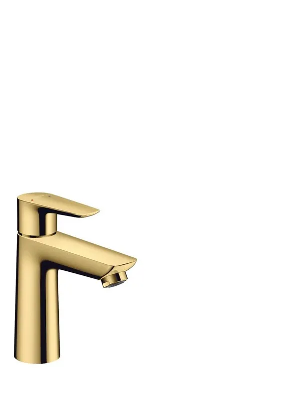 Hansgrohe talis e single lever basin mixer 110 without waste polished gold-optic