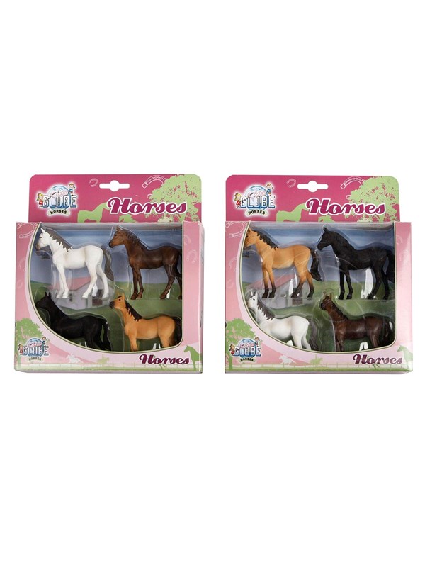 Kids Globe Horses 4 pcs. 1:32