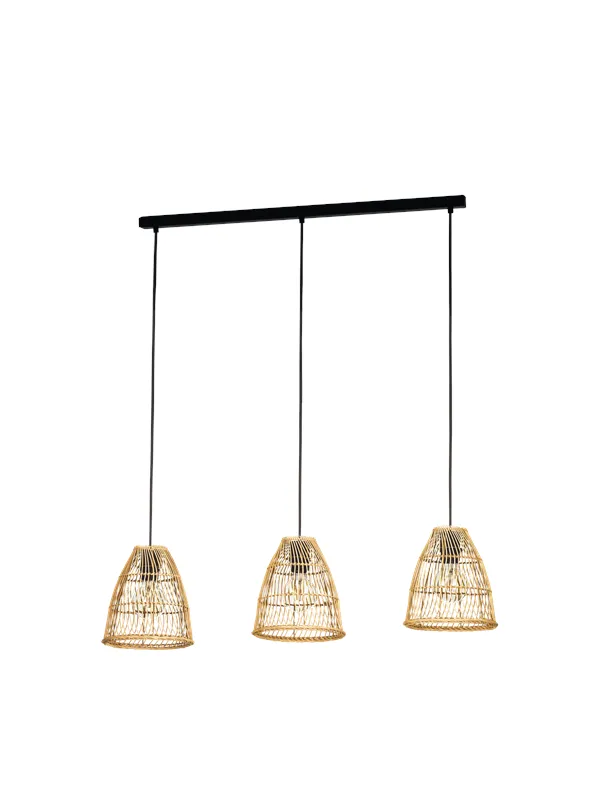 EGLO AYESGARTH long table pendant natural