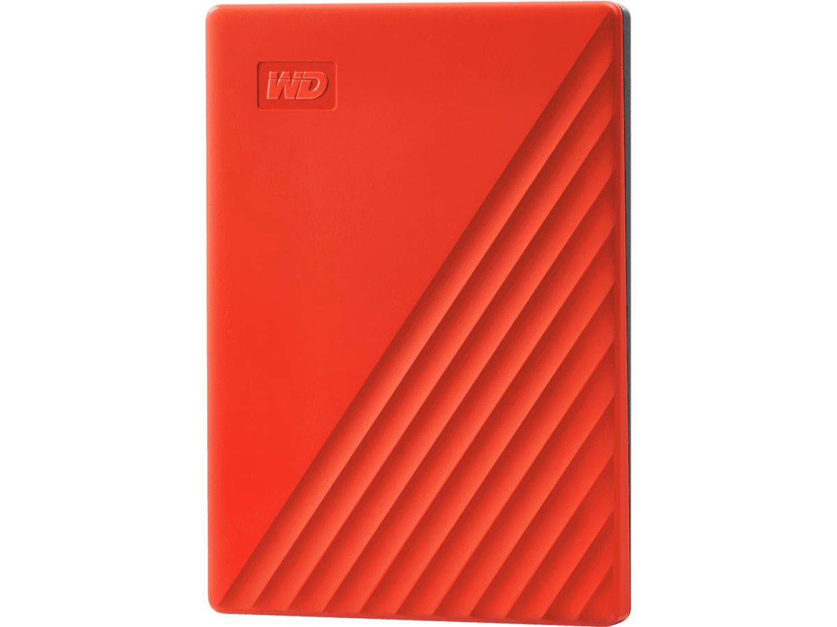 WD My Passport Ekstern HDD 2TB (rød)