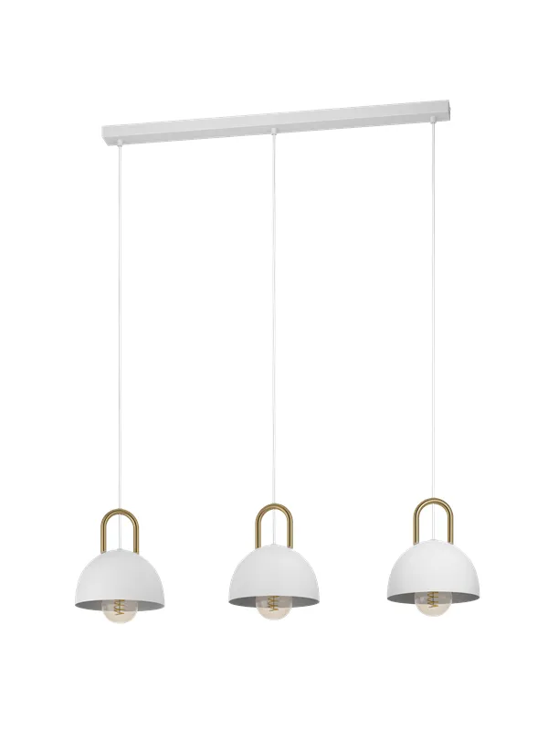 EGLO CALMANERA long table pendant lamp white/brass