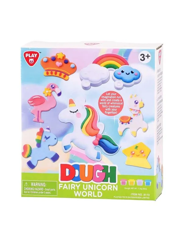 Playgo Fairy Tale Unicorn Clay Set - 4 Clay Pots