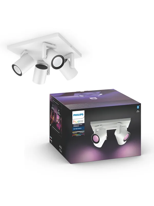 Philips Hue Argenta Plate/Spiral 4x5.7W - Hvit