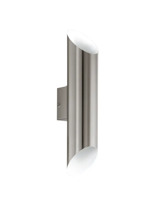 EGLO AGOLADA outdoor wall lamp LED 2x3.7W stainless steel/white