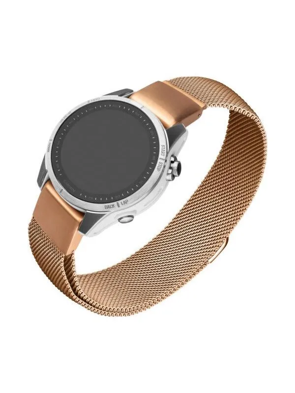 FIXED Mesh Strap for Garmin QuickFit 20mm - Rose Gold