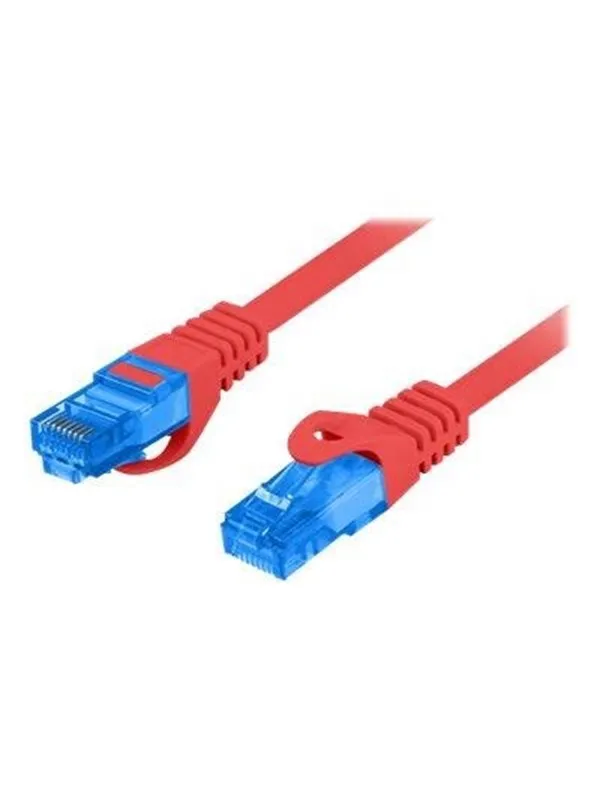 Lanberg patch cable - 50 cm - red RAL 3017 - Rød - 0.5m