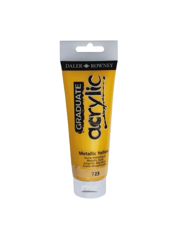 Daler-Rowney Graduate Acrylic 120 ml Metallic Yellow