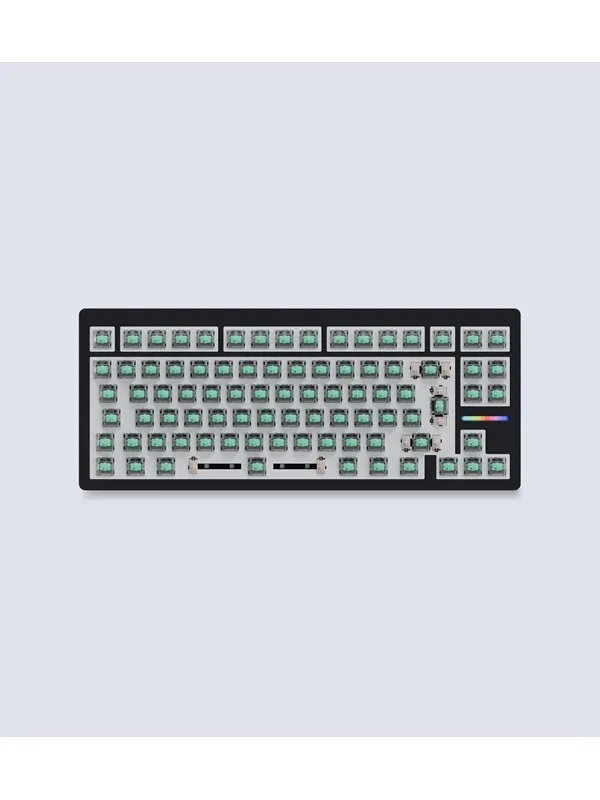 Wooting 80HE - ISO - No Keycaps - Linear60 - Gamingtastatur - Uten numpad - Universal - Svart
