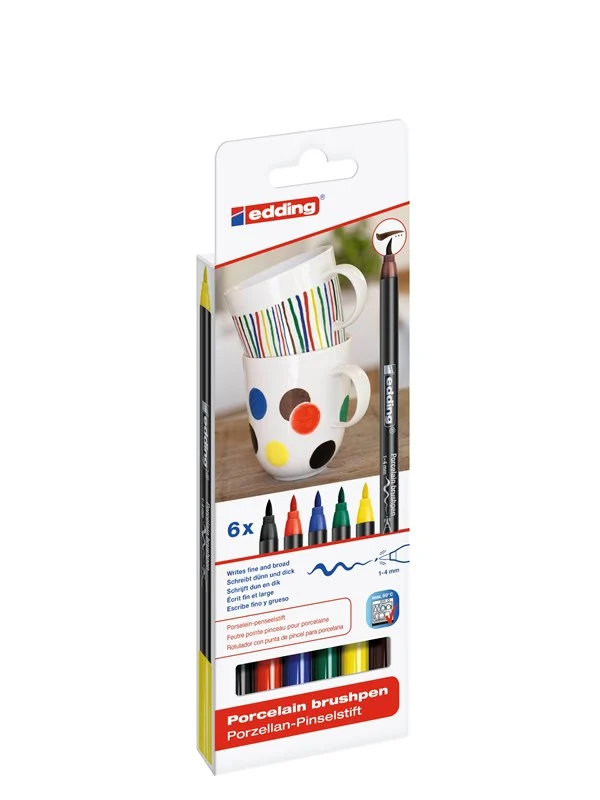 Edding Porcelain pens set of 5 std. colours