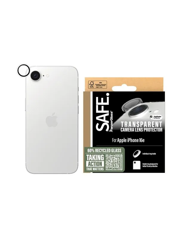 SAFE by PanzerGlass Camera Lens Protector Transparent iPhone 17e | 16e