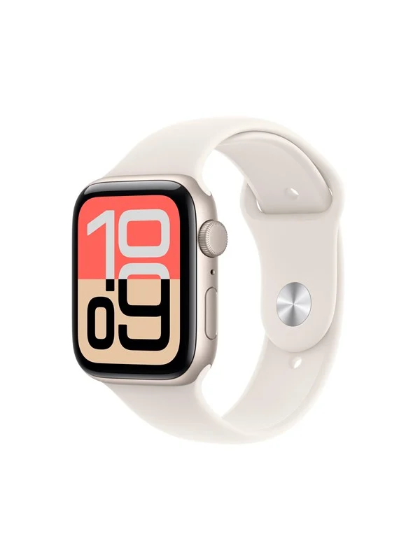 Apple Watch SE 3 GPS 44mm Starlight Aluminium Case with Starlight Sport Band - S/M