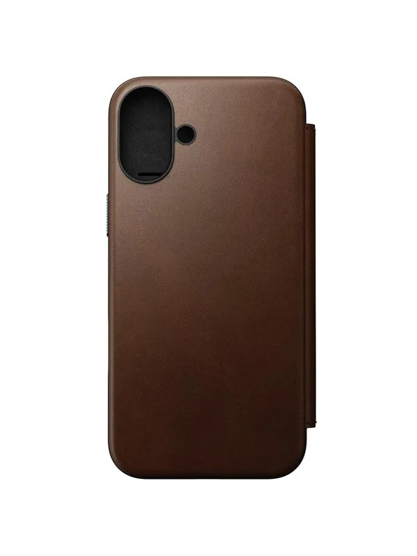 Nomad Modern Leather Folio - iPhone 16 Plus | Brown |  Leather