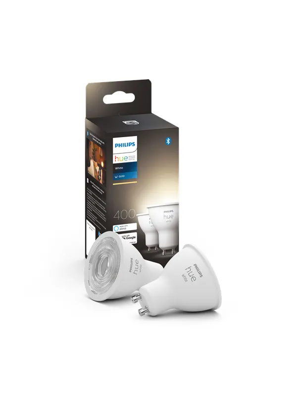 Philips Hue White GU10 smart spotlight (2-pakning)
