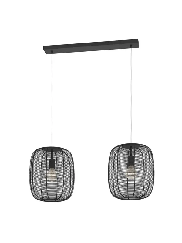 EGLO RINROE LANGBORD 2L E27 SVART
