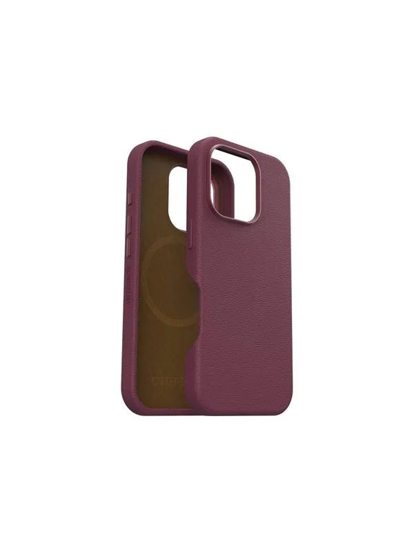 OtterBox Symmetry Cactus Leather Apple iPhone 16 Pro Maroon Bells - red