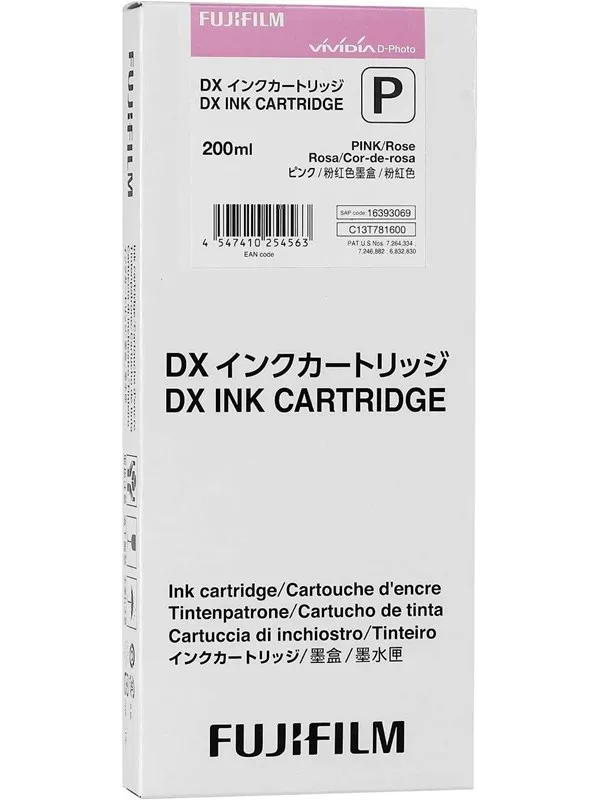 Fujifilm DX Ink Cartridge 200 ml pink