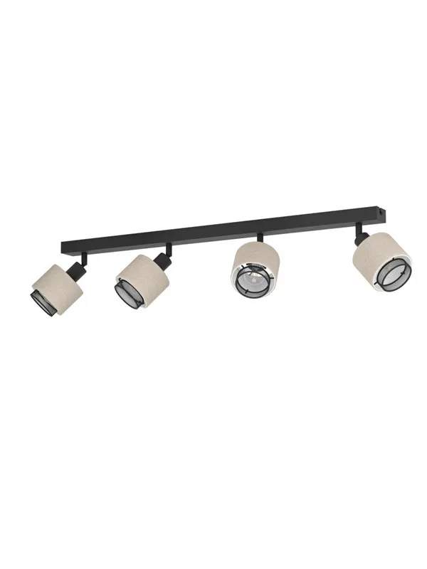 EGLO ROSLEY SPOT RAIL L750 4XE14 SVART/LIN