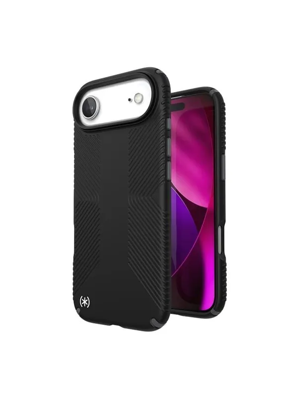 Speck Presidio2 Grip MagSafe - iPhone Air Case - Black / Slate Gray / White