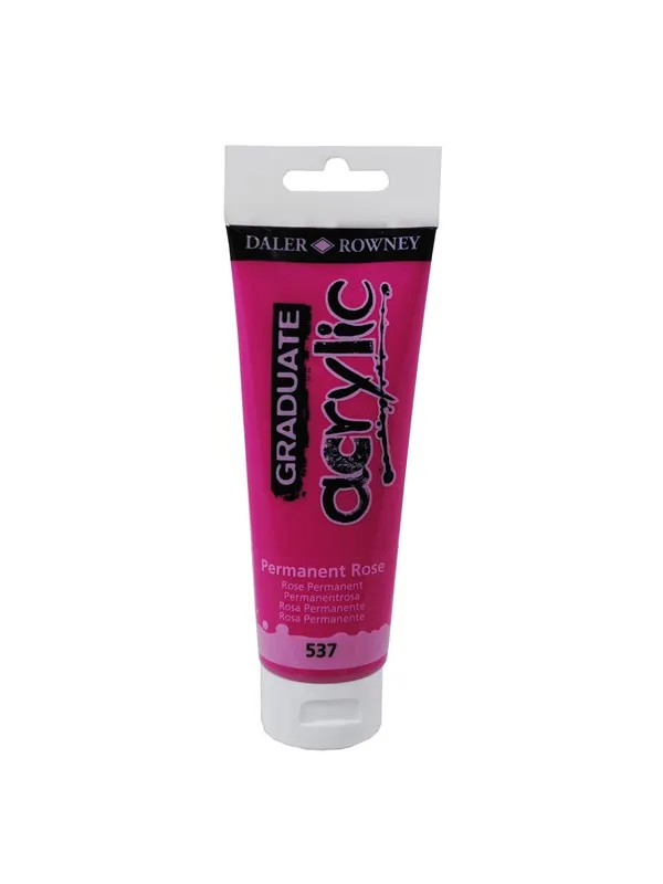 Daler-Rowney Graduate Acrylic 120 ml Permanent Rose