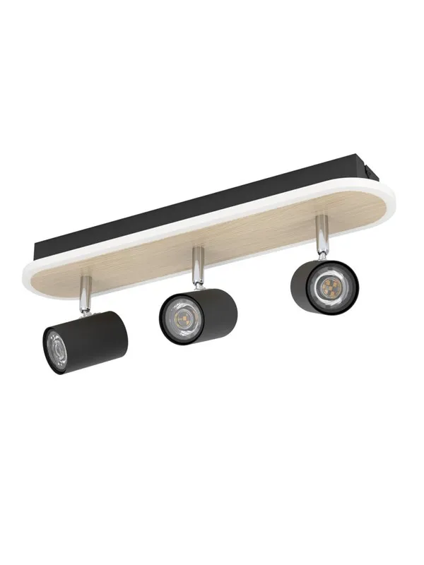 EGLO RIMBOCCHI SPOTSKINNE L460 20W 2500LM TRE/SVART