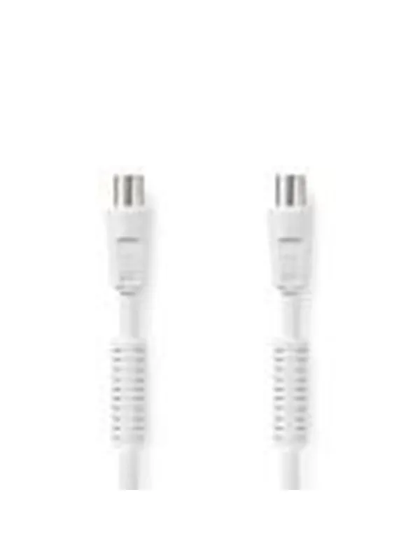 Nedis Coax Cable | IEC (Coax) Male | IEC (Coax) Female | Nickel Plated