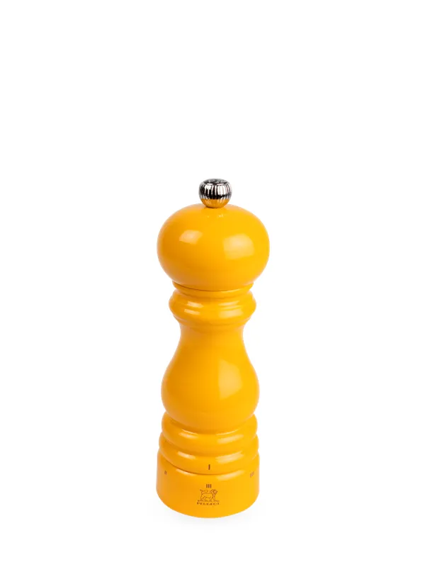 Peugeot Paris Saffron Yellow Wooden pepper Grinder U'select 18 cm