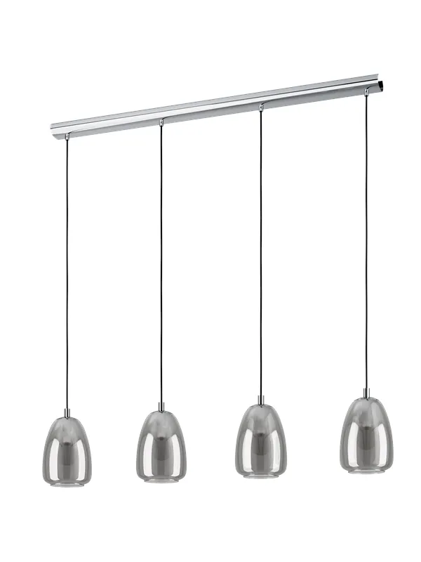 EGLO ALOBRASE long table pendant black/transparent