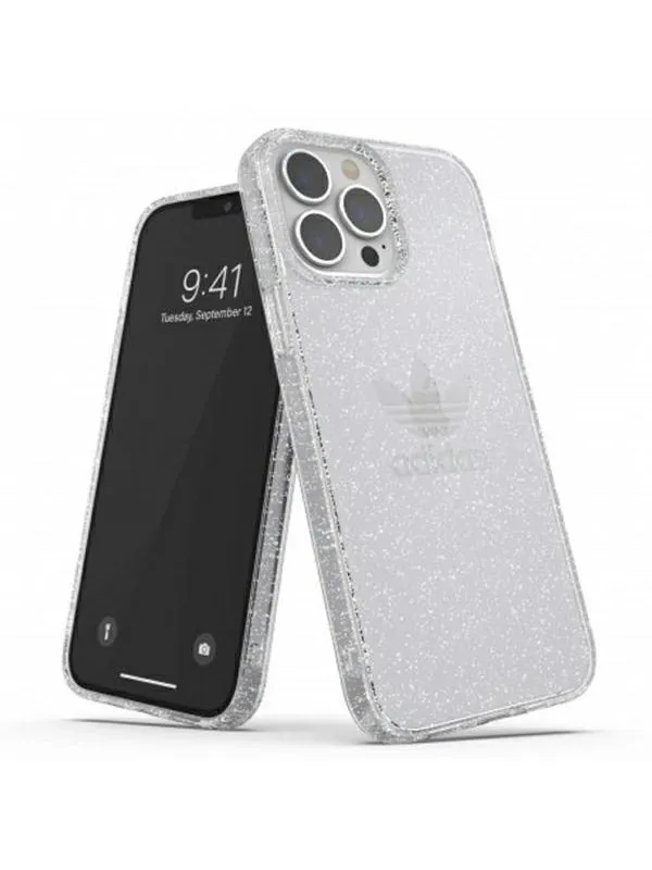 Adidas  OR Protective Clear Case Glitter for iPhone 13 Pro Max - Clear Silver