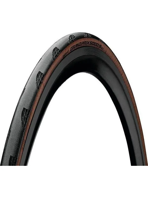 Continental Grand Prix 5000S TR 700x28C / 28-622 Road Bike tire / 5 - 6.5 bar - Black/Transparent