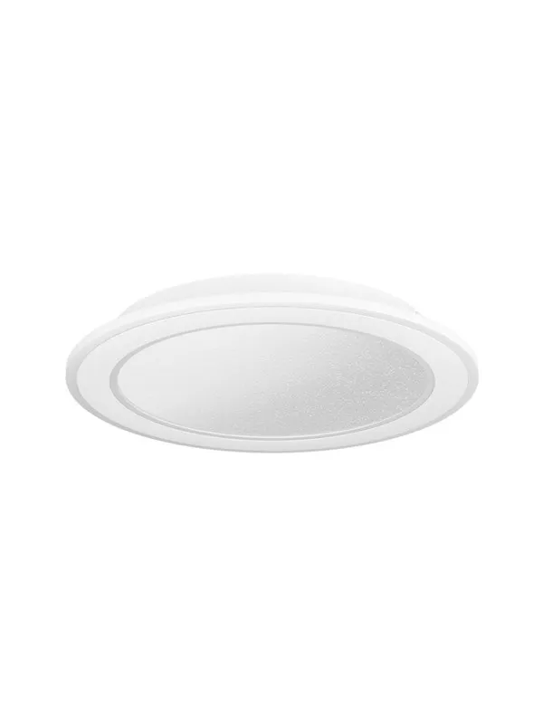 EGLO MACCHIONI TAKLAMPE Ø380 CCT 2360LM DEMPERB. HVIT M/KRYSTALLEFFEKT
