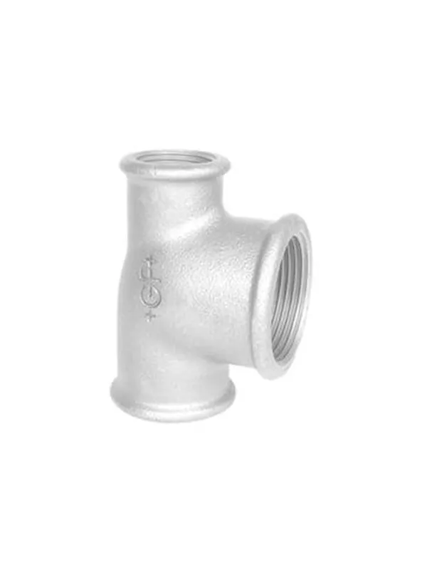 +GF+ Tee galvanized 1 1/4 x 1 1/4 x 1/2