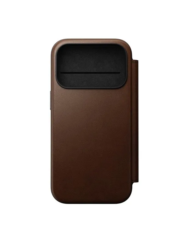 Nomad - Modern Leather Folio - iPhone 17 Pro | Brown |  Leather
