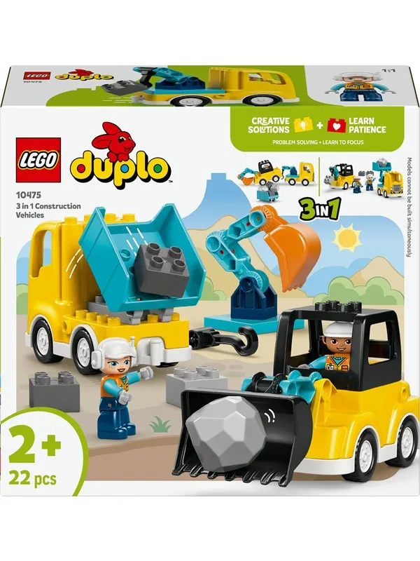 LEGO DUPLO 10475 3-i-1 Anleggskjøretøy