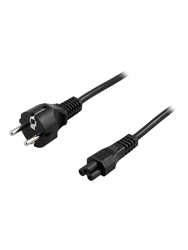 Deltaco - power cable - power CEE 7/7 to IEC 60320 C5 - 20 cm