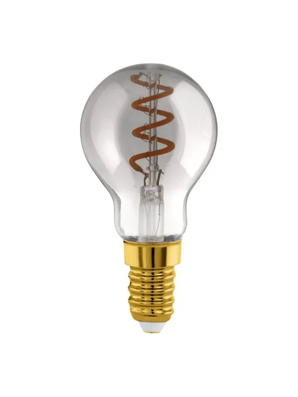 EGLO LED-lyspære P45 Mini ball Spiral 4W/820 100 lumen smoke dimmable E14