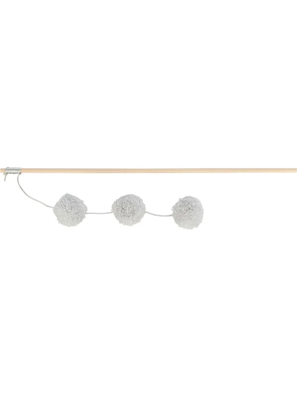 Trixie Kattemynte-infundert Lekestang med 3 Plysjballer & Rangle 50cm