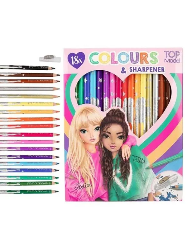 Topmodel 18 Colouring Pencilswith sharpener