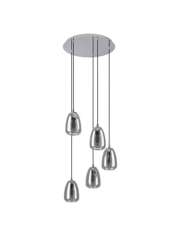 EGLO ALOBRASE cluster pendant smoke