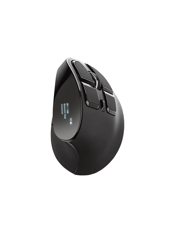 Trust Voxx - Vertical mouse - Optisk - 9 - Svart
